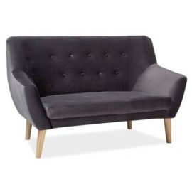 Signal Nordic 2 Inconvertible Sofa 136x55x90cm, Black (NORDIC2CABLO14) | Living room furniture | prof.lv Viss Online
