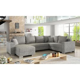 Stūra Dīvāns Izvelkams Eltap Marco Berlin 53x312x92cm, Pelēks (Mc_19) | Mīkstās mēbeles | prof.lv Viss Online