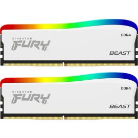 Kingston Fury Beast RGB KF436C17BWAK2/16 Оперативная Память DDR4 16GB 3600MHz CL17 Белая | Компоненты компьютера | prof.lv Viss Online
