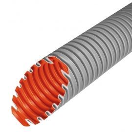 Evopipes corrugated pipes 320N EVOEL FL-0H, light grey | Installation materials | prof.lv Viss Online