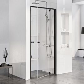 Ravak Pivot 90cm PDOP1 90 Shower Door Transparent Black (03G70300Z1) | Showers | prof.lv Viss Online