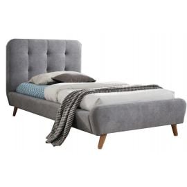 Кровать Signal Tiffany односпальная 90x200см, без матраса, серого цвета | Signal | prof.lv Viss Online