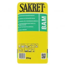 Sakret BAM floor leveling mass 3-40mm, 25kg | Levelling compounds | prof.lv Viss Online