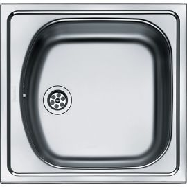 Встроенная кухонная мойка Franke Eurostar ETN 610 из нержавеющей стали, без сливного клапана (101.0009.909) | Металлические раковины | prof.lv Viss Online
