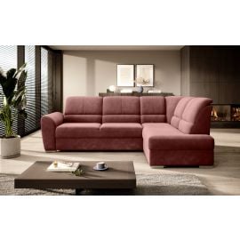 Eltap Siber Lux Corner Pull-Out Sofa 186x270x93cm, Pink (CO-SIB-RT-24LU) | Corner couches | prof.lv Viss Online