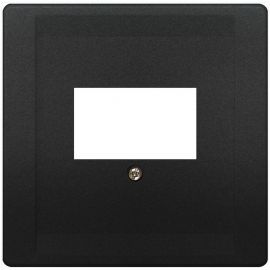 Siemens Delta Style TAE Low Voltage Plate, Black (5TG1342-0AC) | Electrical outlets & switches | prof.lv Viss Online