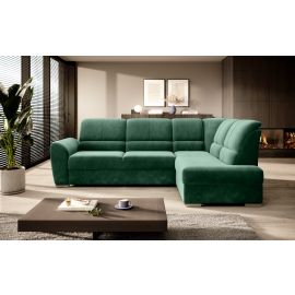 Eltap Siber Lux Corner Pull-Out Sofa 186x270x93cm, Green (CO-SIB-RT-35LU) | Living room furniture | prof.lv Viss Online