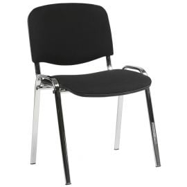 Home4You ISO Visitor Chair 42x54x82cm, Black/Chrome (633057) | Visitor chairs | prof.lv Viss Online