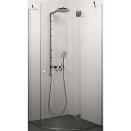 Glass Service Montagna 100x100cm H=200cm Picture Shower Cabin Transparent Chrome (100x100MONT) | Shower cabines | prof.lv Viss Online