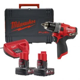 Milwaukee M12 FDD2-602X Cordless Drill/Driver 2x6.0ah, 12V (4933479875) | Drilling machines | prof.lv Viss Online