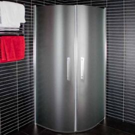 Duschy ROUND 90cm 5214-90 Shower Door H=190cm (1 side) Transparent Chrome | Duschy | prof.lv Viss Online