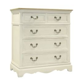 Kumode Home4You Samira, 86.5x39x95cm, Balta, Brūna (13721) | Kumodes | prof.lv Viss Online