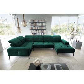 Eltap Neviro Cloud Corner Sofa 201x350x77cm, Green (CO-NEV-LT-35NU) | Sofas | prof.lv Viss Online