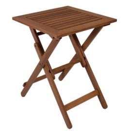 Дачный стол Home4You Rouen 50x50 см, коричневый | Кухонные столы | prof.lv Viss Online