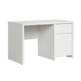 Black Red White Kaspian Writing Desk, 120x65x77cm, White (S128-BIU1D1S/120-BI/BIM) | Office furniture | prof.lv Viss Online