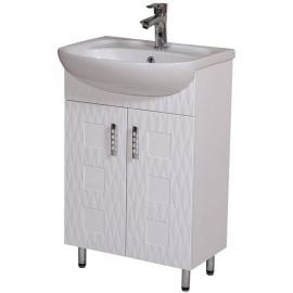 Aqua Rodos Asoļ 55 Bathroom Cabinet with Sink White (195837) | Sinks with Cabinet | prof.lv Viss Online