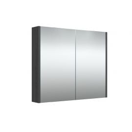 Шкаф с зеркалом Raguvos Baldai 80 черный дуб (1400501) NEW | Зеркальные шкафы | prof.lv Viss Online