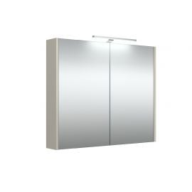 Raguvos Furniture 80 Wardrobe with Mirror Taupe (1402513) NEW | Mirror cabinets | prof.lv Viss Online