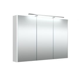 Шкаф с зеркалом Raguvos Baldai 100 Garda белый глянцевый (1402711) NEW | Зеркальные шкафы | prof.lv Viss Online