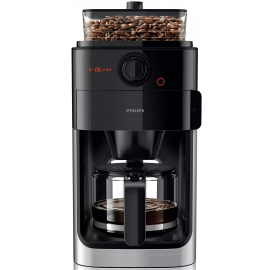 Кофеварка Philips с функцией помола зерен Grind & Brew HD7767/00 черного цвета | Кофе-машины | prof.lv Viss Online