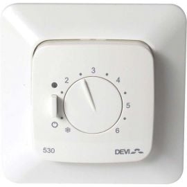 Электрический терморегулятор Devi Devireg 530 с датчиком пола 3м, 15A (140F1032) | Системы управления электрического теплого пола | prof.lv Viss Online