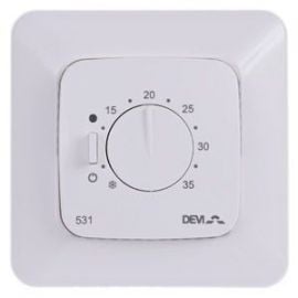 Zemapmetuma elektriskais termoregulators Devi Devireg 531 ar iebūvētu telpas sensoru, 15A (140F1036) | Devi | prof.lv Viss Online