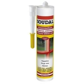 Soudal Silicone for Glass 280 ml, Transparent | Sealants, foams, silicones | prof.lv Viss Online