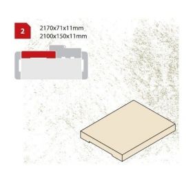 Extension Kit for Veneered Oak Doors (1 Piece) 2070x150x10mm, Varnished