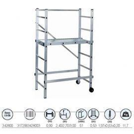 Centaure Partner aluminum mobile platform (scaffolding), H=1.6m (342800) | Ladders, mobile towers | prof.lv Viss Online