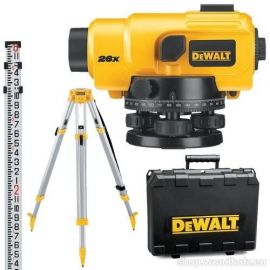 DeWalt Automatic Optical Level (26x magnification) with tripod, rod, and case DW096PK-XJ | Measuring, marking & levels | prof.lv Viss Online
