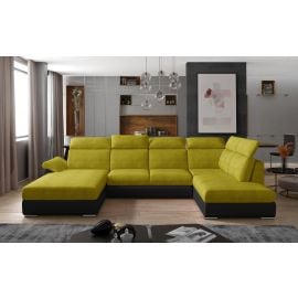 Eltap Evanell Omega/Soft Corner Pull-Out Sofa 216x336x102cm, Yellow (Evl_11) | Corner couches | prof.lv Viss Online