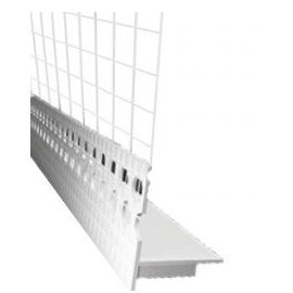 PVC Baseboard Profile with Fiberglass Mesh and Foam Board 100x2000mm | Est Profiil | prof.lv Viss Online