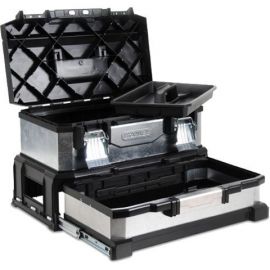 Металлический пластиковый инструментальный ящик Stanley с выдвижным лотком 20” 1-95-830 | Ручные инструменты | prof.lv Viss Online