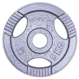 Гантели Insportline Hamerton дисковые 30 мм 5 кг серебристые (12710) | Фитнес | prof.lv Viss Online