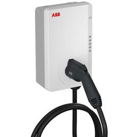 ABB Terra AC Зарядная станция для электромобилей, кабель Type 2, 22 кВт, 5 м, белый (6AGC082157) | Зарядные станции для электромобилей | prof.lv Viss Online
