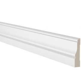 Наличник для комбинированных дверей Hoovel Liist, белый, 15x70 мм, 2,2 м | Белые деревянные плинтусы (скандинавские) | prof.lv Viss Online