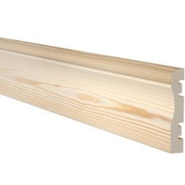 Hoovel List Pine Door Frame Moulding 16x90mm, 2.4m | Wooden skirting | prof.lv Viss Online