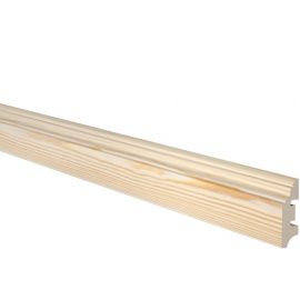 Hoovel List Pine Wood Skirting Board 13x45mm, 2.4m | Moldings | prof.lv Viss Online