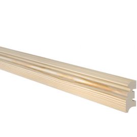 Hoovel List Pine Wood Skirting Board 19x47mm, 2.4m | Lumber | prof.lv Viss Online