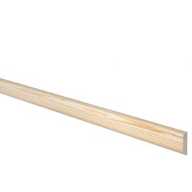 Hoovel List Pine Wood Molding 4x18mm, 2.4m | Wooden skirting | prof.lv Viss Online