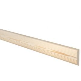 Hoovel List Pine Wood Strip 5x30mm, 2.4m | Wooden skirting | prof.lv Viss Online