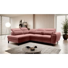 Eltap Noble Lux Corner Pull-Out Sofa 201x255x100cm, Pink (CO-NOB-LT-24LU) | Sofas | prof.lv Viss Online