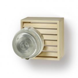 Ensto ceiling light for sauna with wooden grating AVH11.2 60W E27, IP44, white | Ensto | prof.lv Viss Online