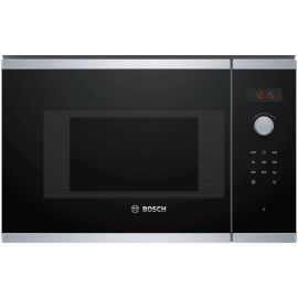 Bosch BFL523MS0 Built-in Microwave Oven, Black/Silver | Built-in microwave ovens | prof.lv Viss Online