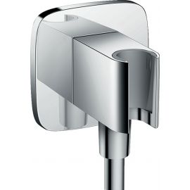 Hansgrohe Fixfit Porter E shower outlet with shower head holder, chrome (26485000) | Shower outlets | prof.lv Viss Online