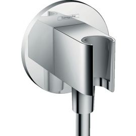 Hansgrohe Fixfit Porter S shower outlet with shower head holder, chrome | Shower outlets | prof.lv Viss Online