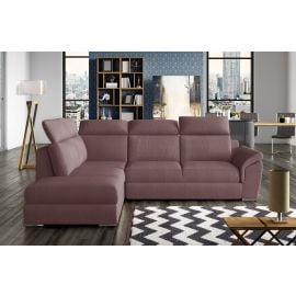 Eltap Loreto Solar Corner Pull-Out Sofa 60x260x102cm, Pink (Lor_78) | Corner couches | prof.lv Viss Online