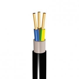 Cietais instalācijas kabelis ārtelpām Nkt Cables CYKY 5x6mm², melns 0.45/0.75kV, 100m (172121016) | Spēka kabeļi | prof.lv Viss Online