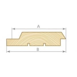Finishing boards, Profile DA34, AB quality, Spruce 18x145(135)mm | Lumber | prof.lv Viss Online
