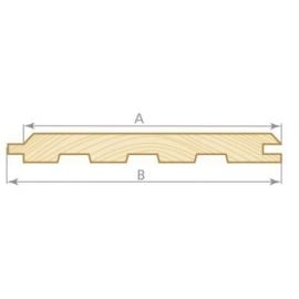 Decorative boards, Profile DA30, AB quality, Spruce 12x120(110)mm | Interior cladding | prof.lv Viss Online